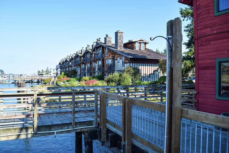 Waterfront on the Swinomish Photograph by Tom Cochran