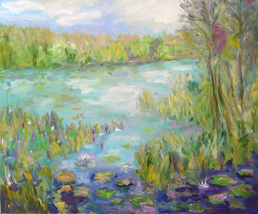 Waterglades Park Florida Painting by Barbara Anna Knauf