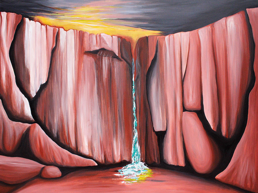 Waterhole Painting by Bonnie Kelso