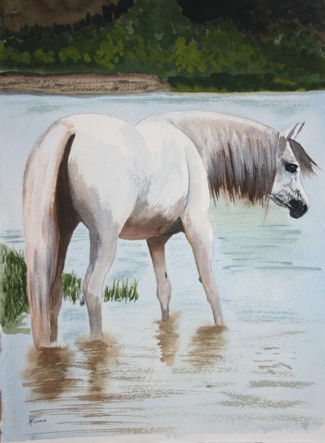 Watering Hole Painting by Michele Turney