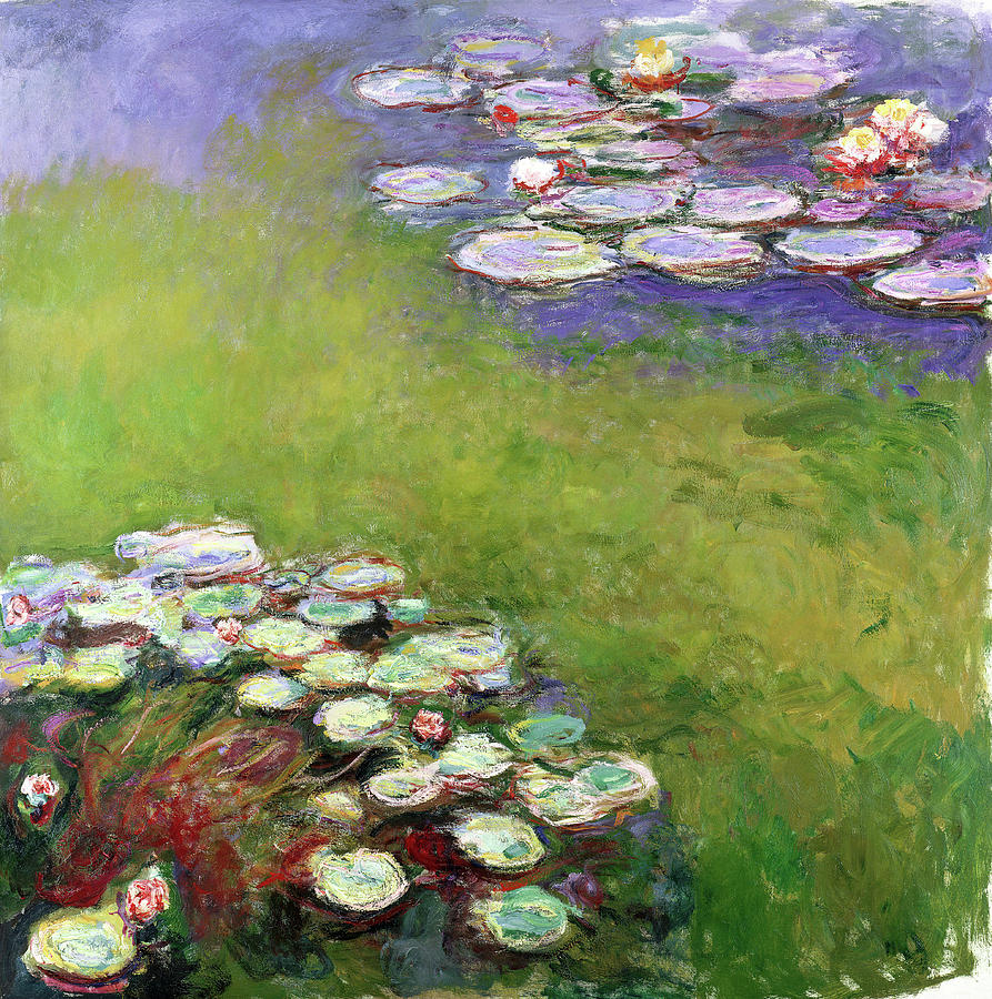 Waterlilies 1916-1919 Tote Bag by Claude Monet - Fine Art America