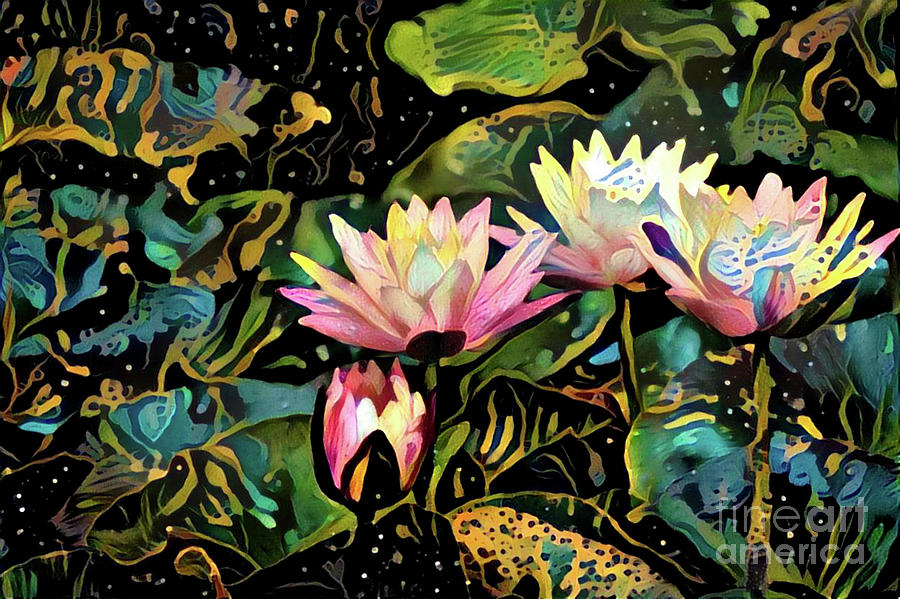 Waterlilies 7 Digital Art by Amy Cicconi