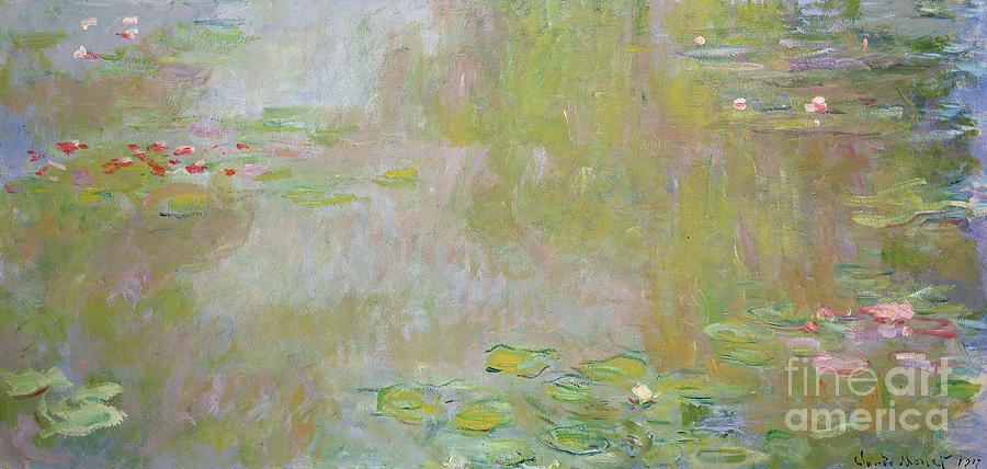 Impressionism Painting - Waterlilies at Giverny by Claude Monet