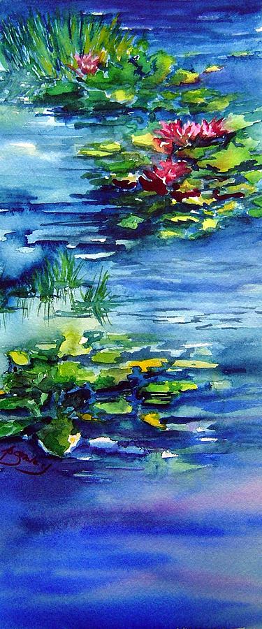 Waterlilies Painting by Jo Smoley
