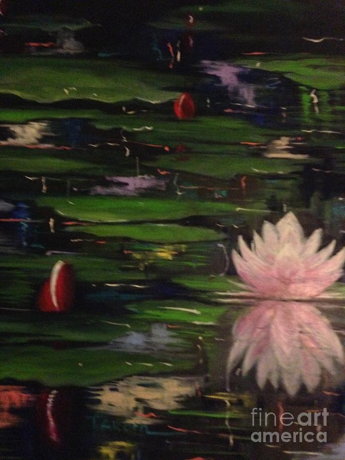 Waterlilies - original sold Painting by Therese Alcorn