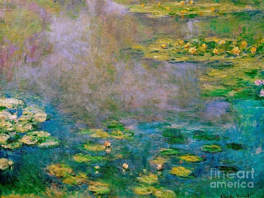 Waterlilies Pond Painting by Monet - Fine Art America