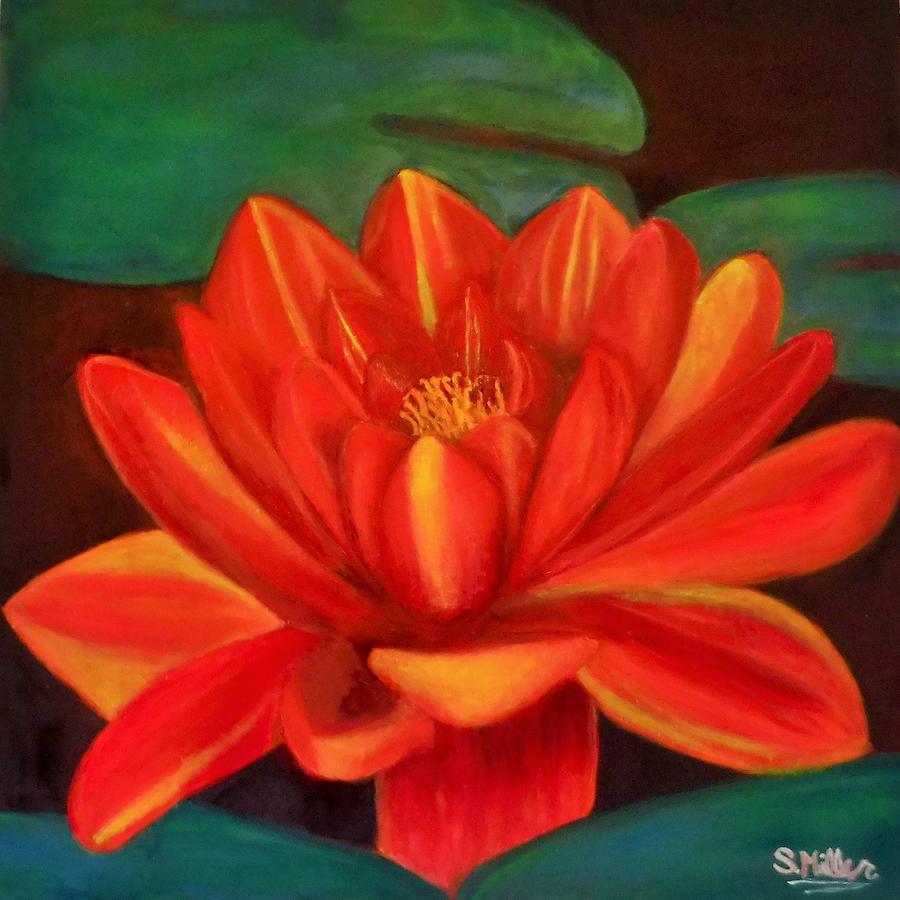 WaterLilly Painting by Stormy Miller - Fine Art America