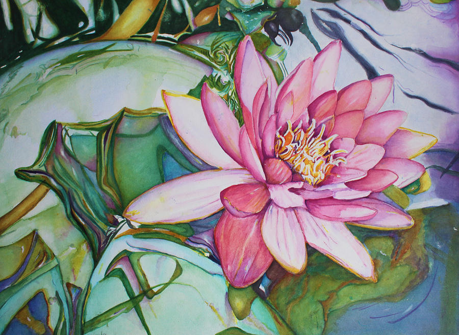 Waterlily Painting by Christiane Kingsley