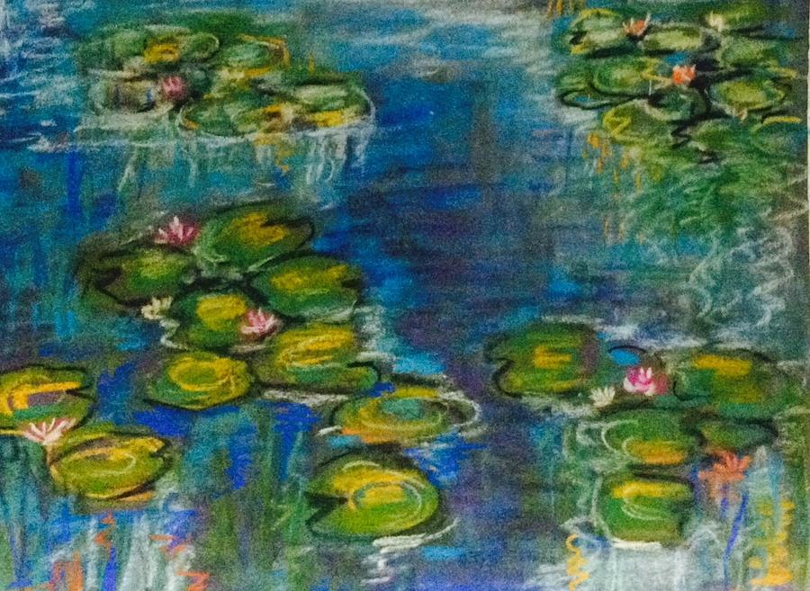 Waterlily pond p Painting by Hae Kim