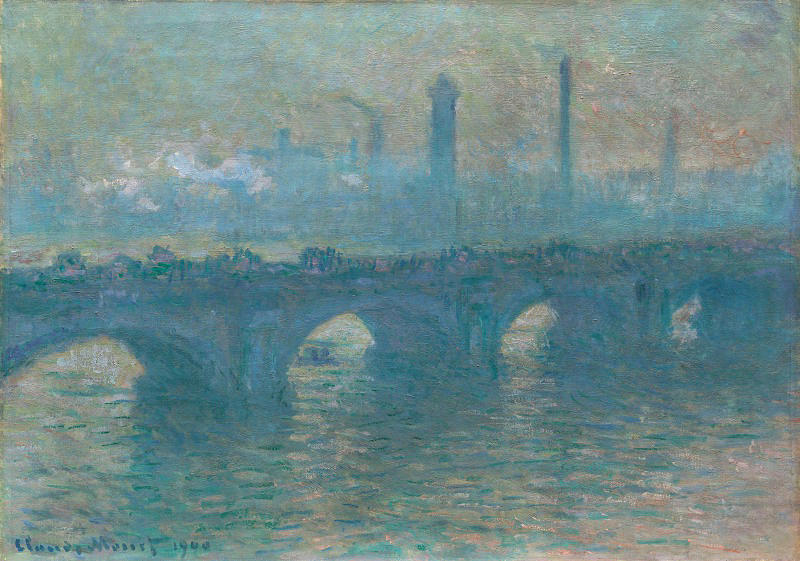 Claude Monet Painting - Waterloo Bridge, Gray Weather by Claude Monet