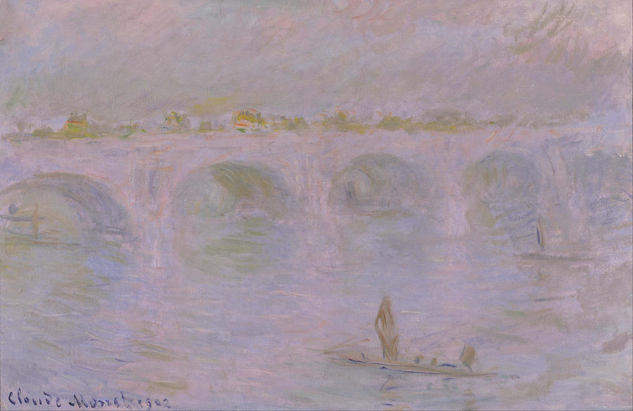 Waterloo Bridge In London Painting by Claude Monet