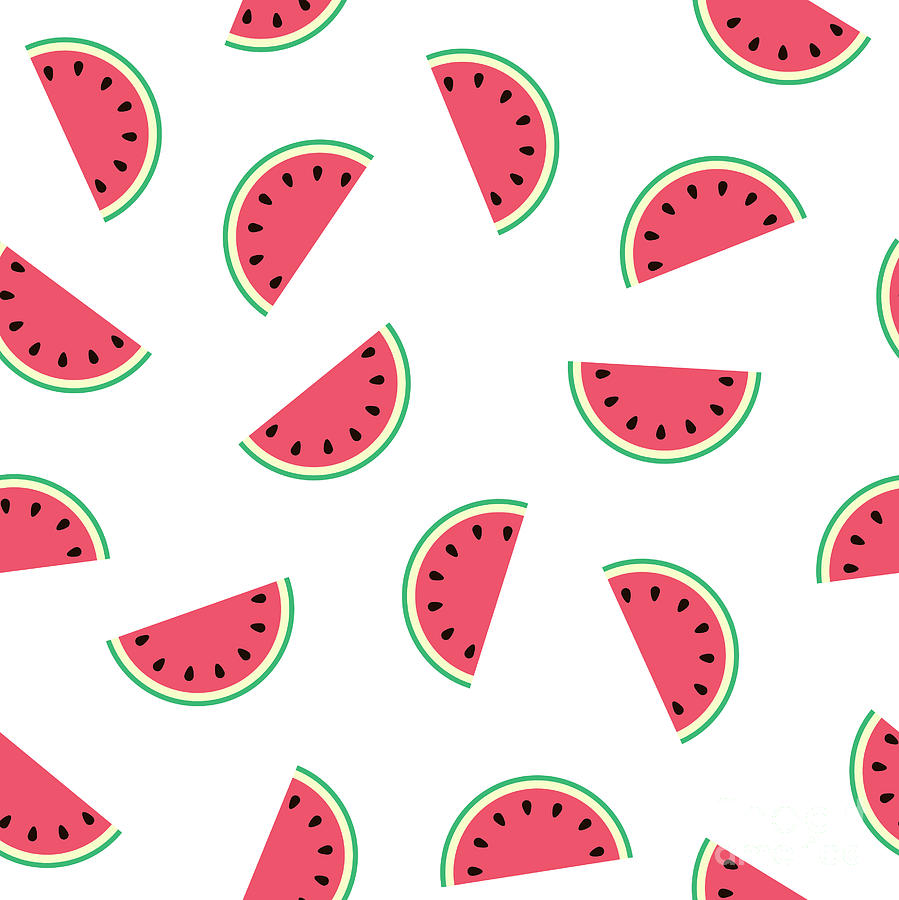 Abstract Drawing - Watermelon by Alina Krysko