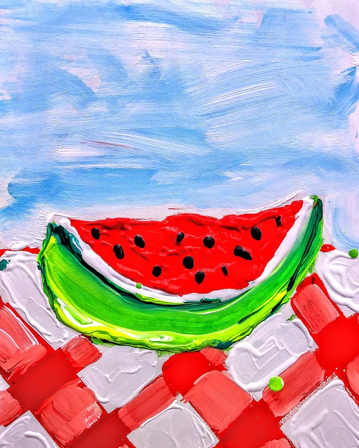 Watermelon Painting by Joel Bergquist - Fine Art America