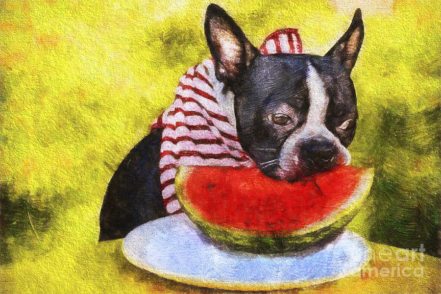 Watermelon Lunch Painting