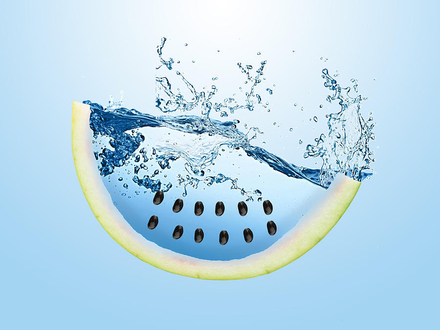 Watermelon Splash Mixed Media by Marvin Blaine