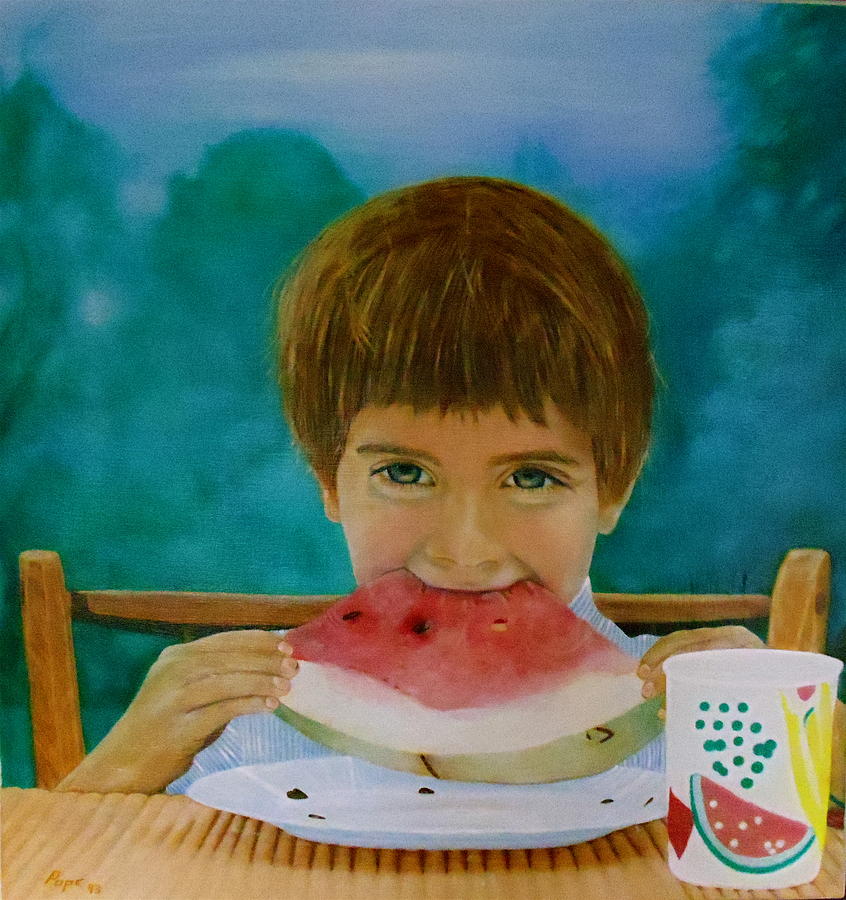 Watermelon Time Painting by Bruce Ben Pope