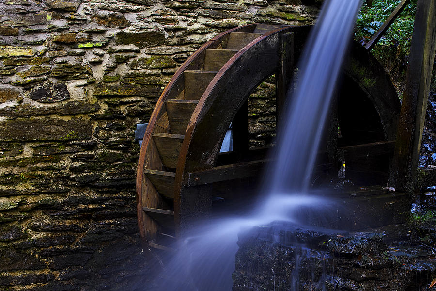 Watermill wheel Photograph by Ivan Slosar
