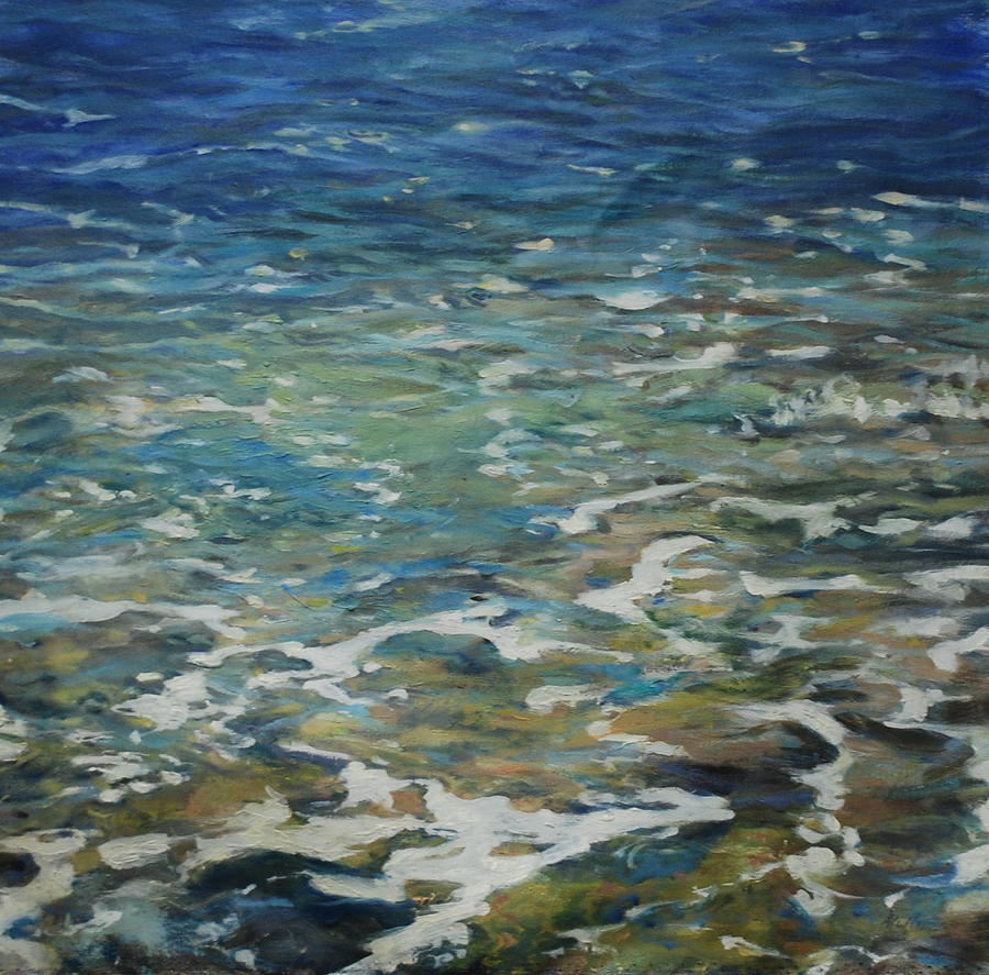 Waters Edge- 27 x 27 Painting by Marilyn Muller Waters Edge- 27 x 27 Painting by Marilyn Muller
