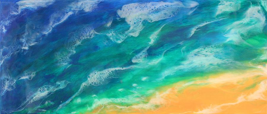 Waters Edge Painting by Christie Minalga