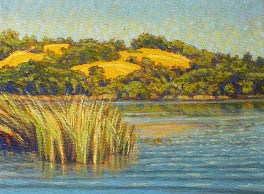 Waters Edge Painting by Tom Taneyhill