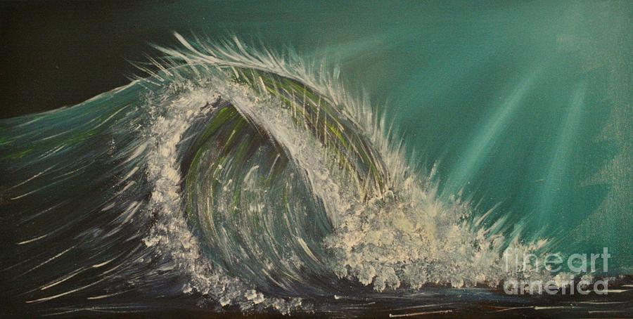 Waters Supremacy - Seascape - Ocean Wave Painting by Lynn Michelle