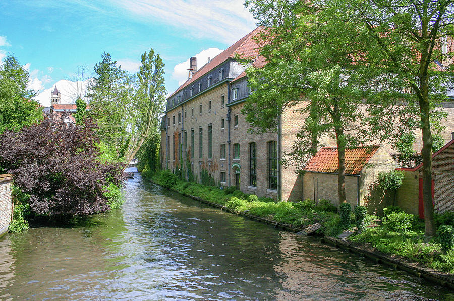 Waterway in Bruges Belgium Photograph by Amy Sorvillo - Fine Art America