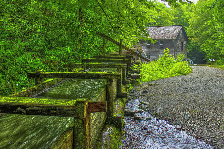 Cherokee NC WaterWorks Mingus Mill Mingus Creek Great Smoky Mountains Art Photograph by Reid Callaway