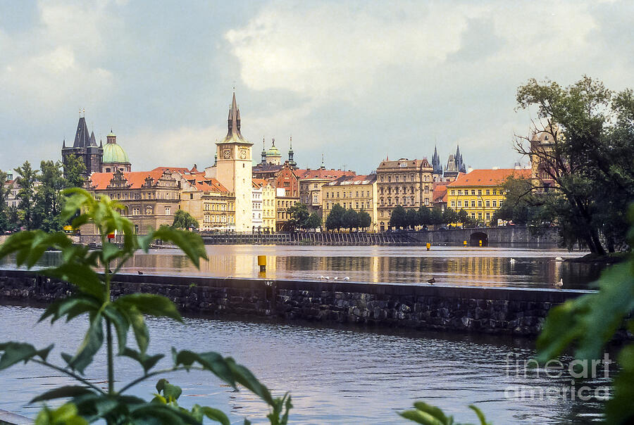 Waterworks on the Vltava River Photograph by Bob Phillips