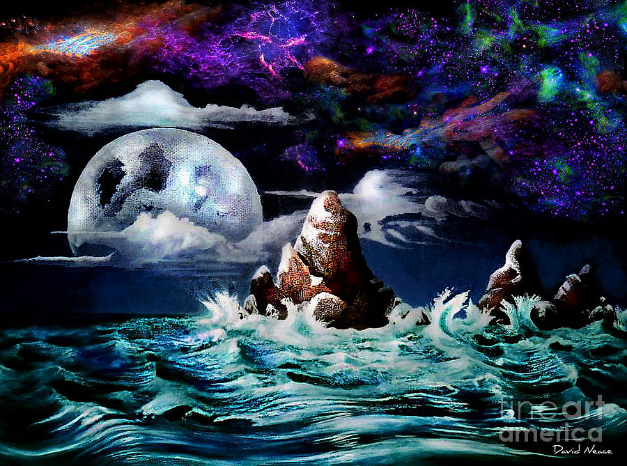 Waterworld  Painting by David Neace