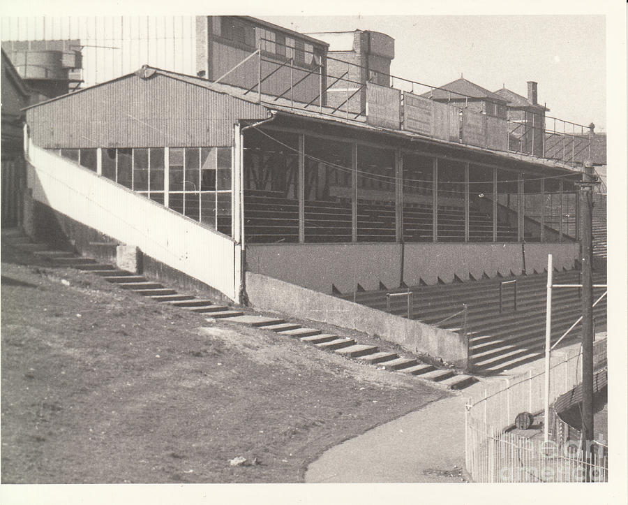 Watford - Vicarage Road - Unknown Stand 1 - BW - 1960s Photograph by Legendary Football Grounds