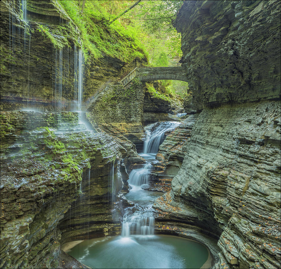 Watkins Glen 07 Panorama Photograph by Jim Dollar