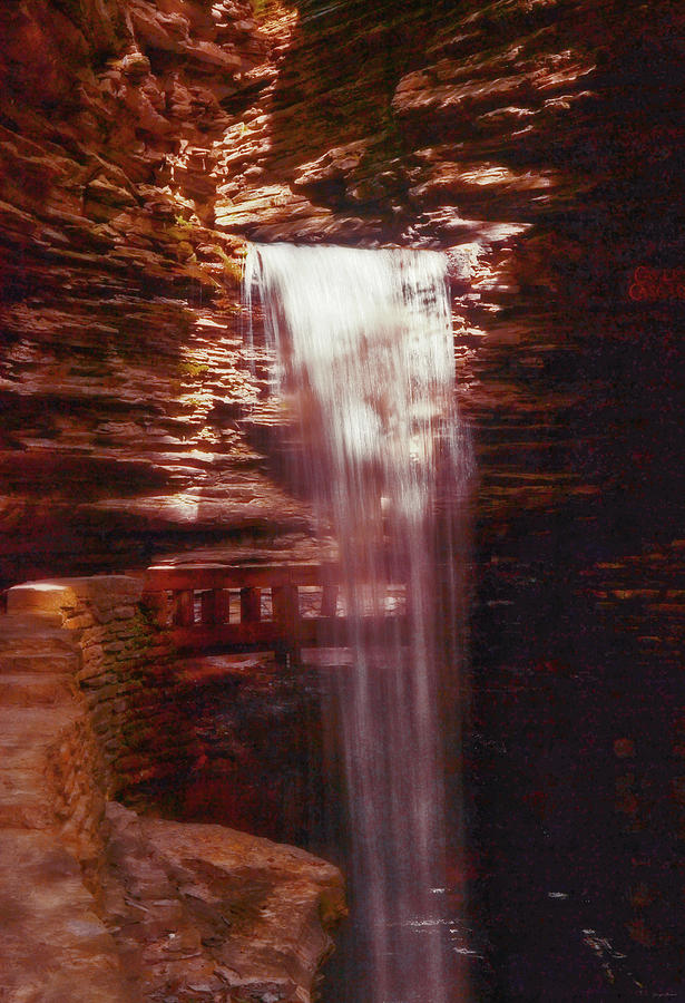 Watkins Glen - Cavern Cascade 003 Photograph by George Bostian