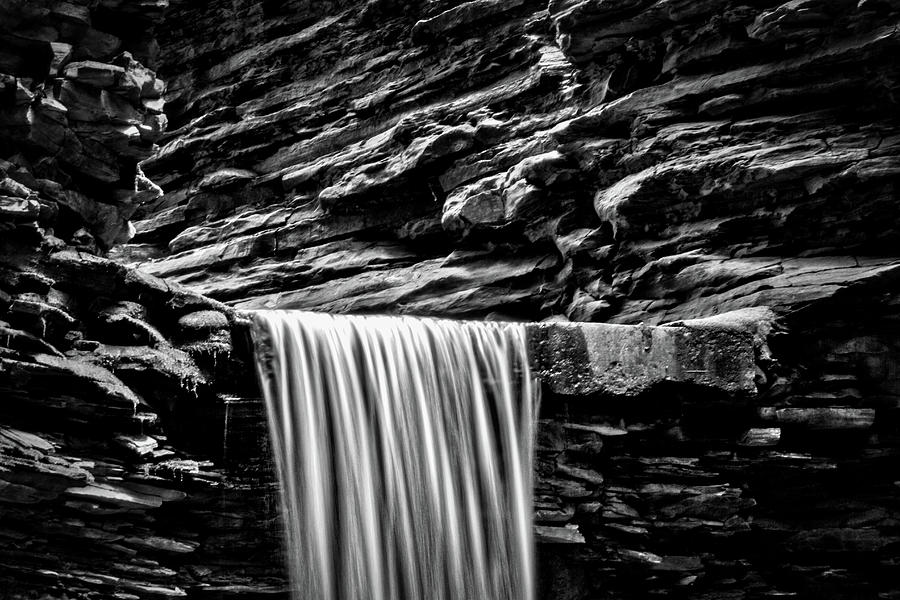 Watkins Glen Cavern Cascade Waterfall #4 Photograph by Stuart Litoff
