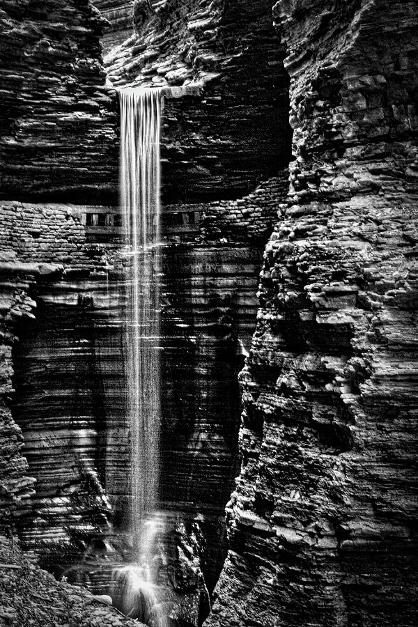 Watkins Glen Cavern Cascade Waterfall #5 Photograph by Stuart Litoff