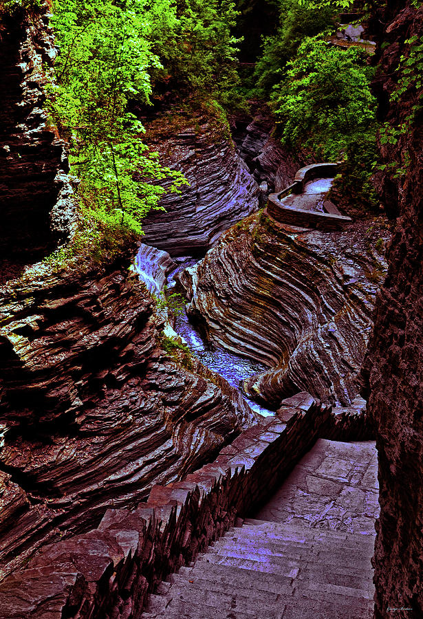 Watkins Glen State Park - Cutting A Canyon 002 Photograph by George Bostian