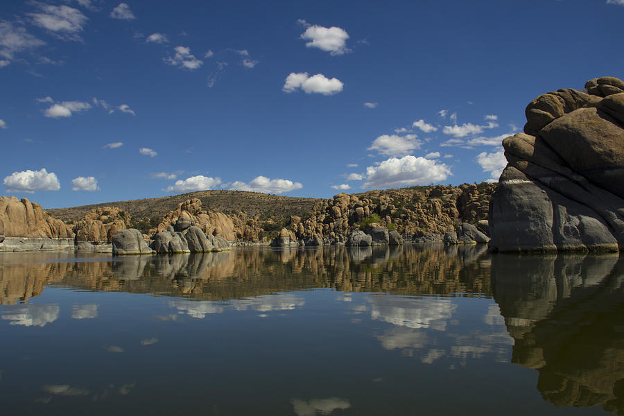 Nature Photograph - Watson Lake Reflection by Amy Sorvillo