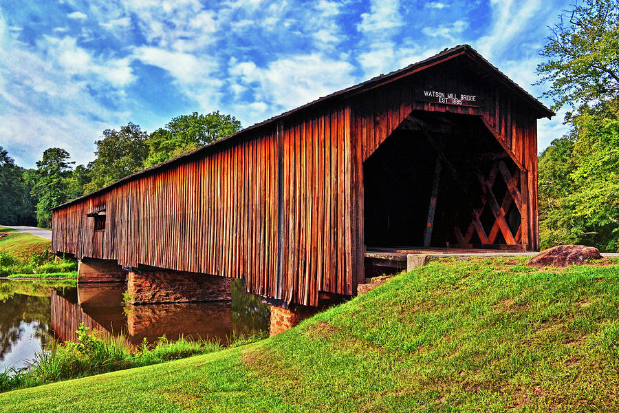 Watson Mill Covered Bridge 040 Photograph by George Bostian