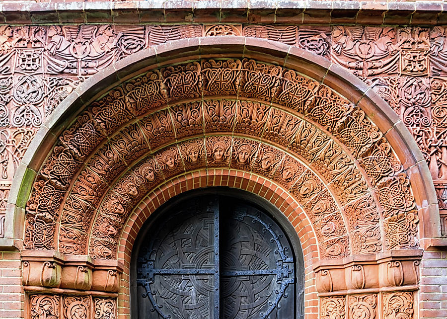 Watts Chapel door Photograph by Shirley Mitchell