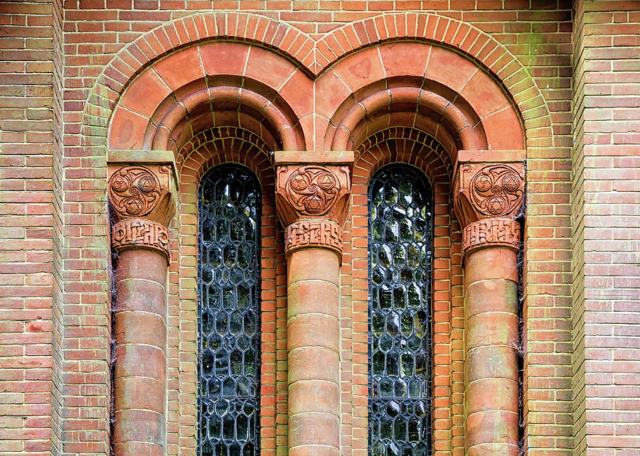 Watts Chapel windows Photograph by Shirley Mitchell