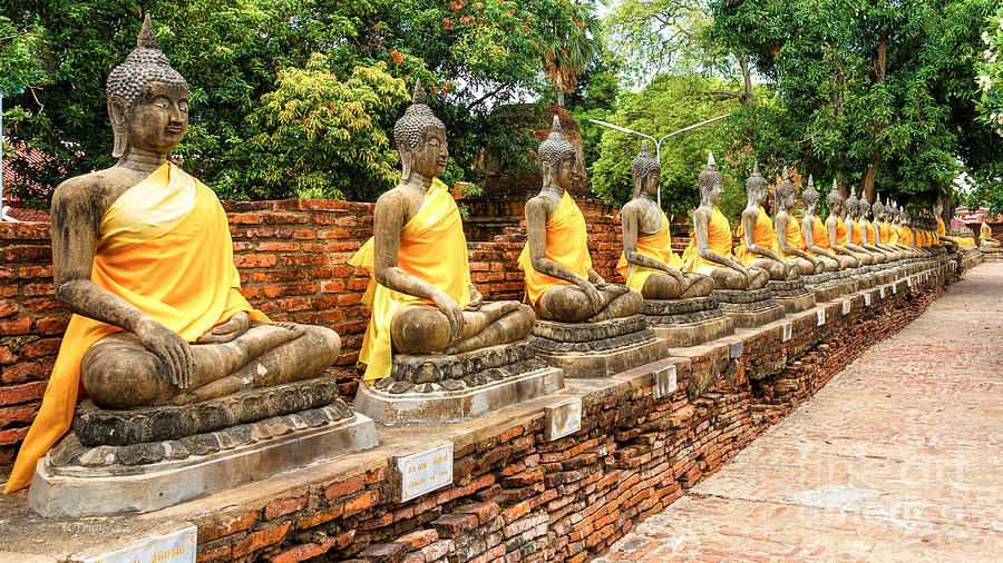Wat Yai Chai Mongkol Photograph by Rene Triay FineArt Photos