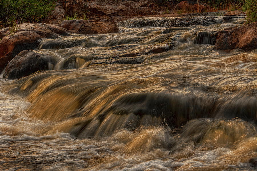 Summer Photograph - Wausau Whitewater Course Cascades by Dale Kauzlaric