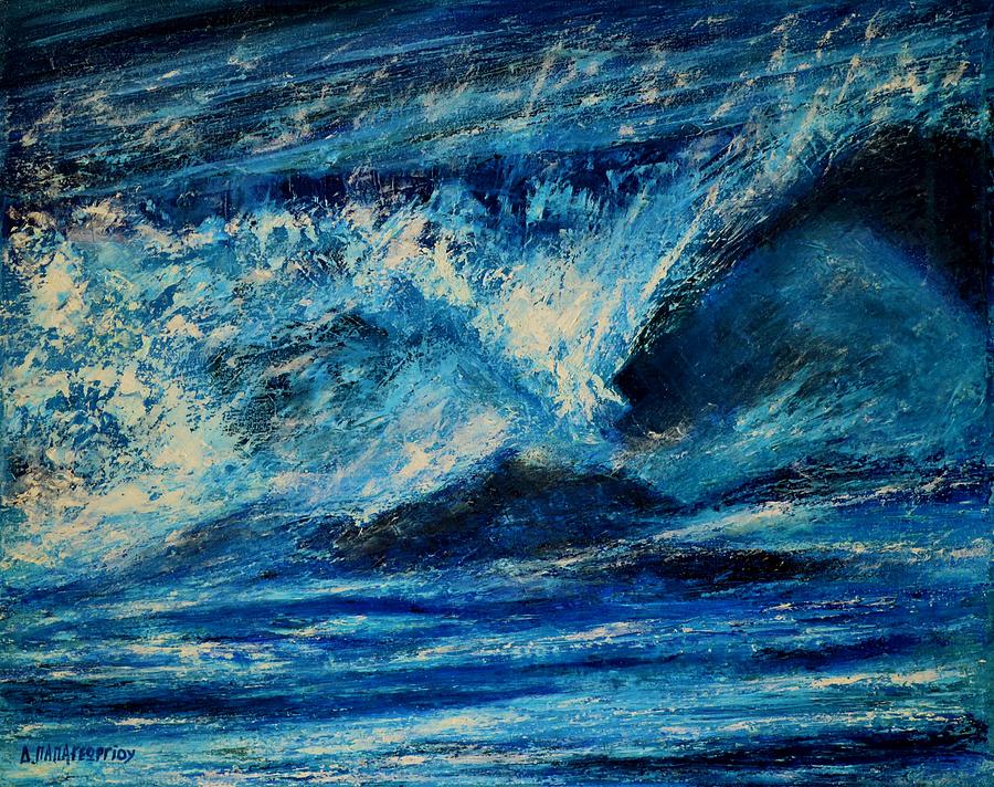 Nature Painting - Wave 1 by Dimitra Papageorgiou