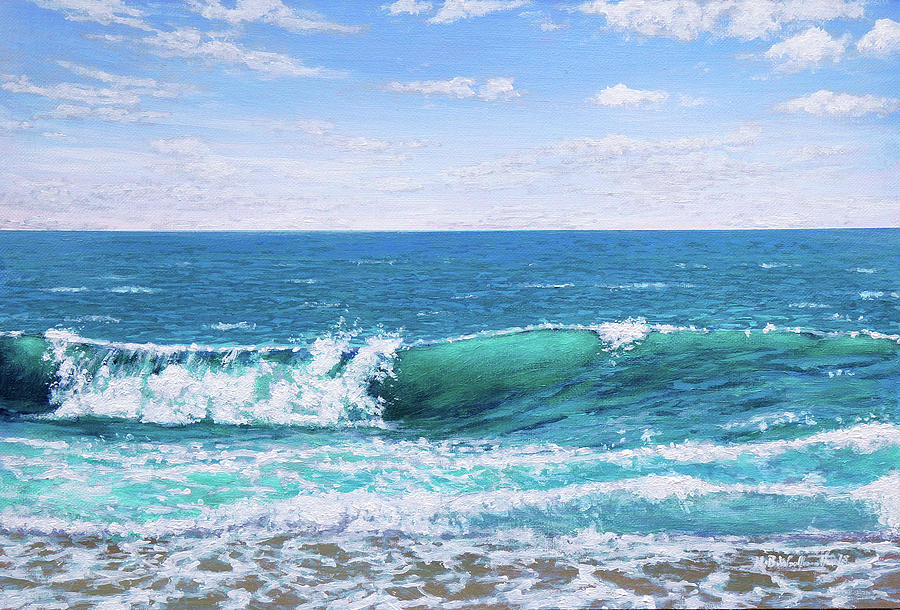 Wave #1 Painting by Mark Woollacott