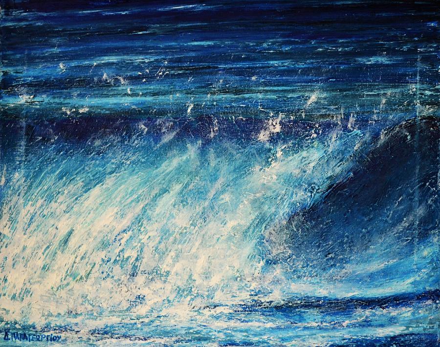 Nature Painting - Wave 2 by Dimitra Papageorgiou