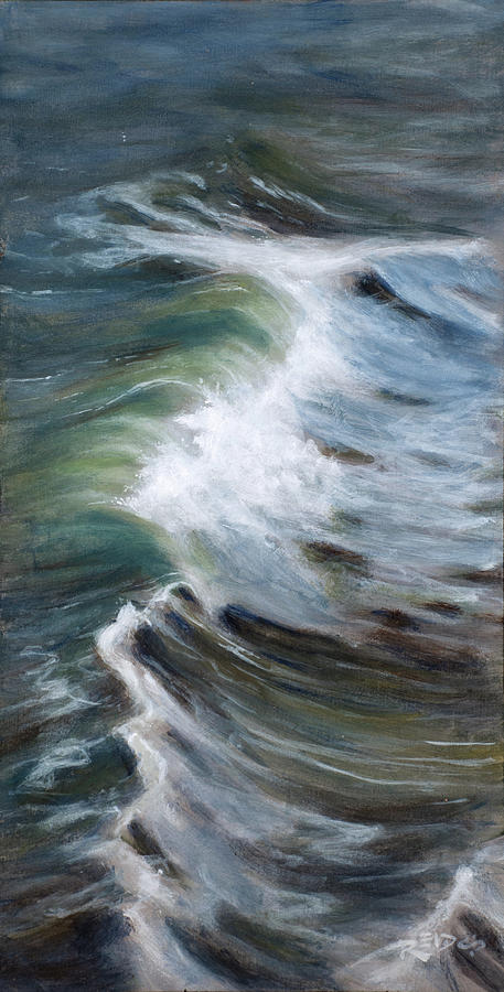 Wave 75 Painting by Christopher Reid
