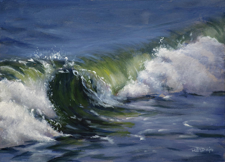 Wave 76 Painting by Christopher Reid