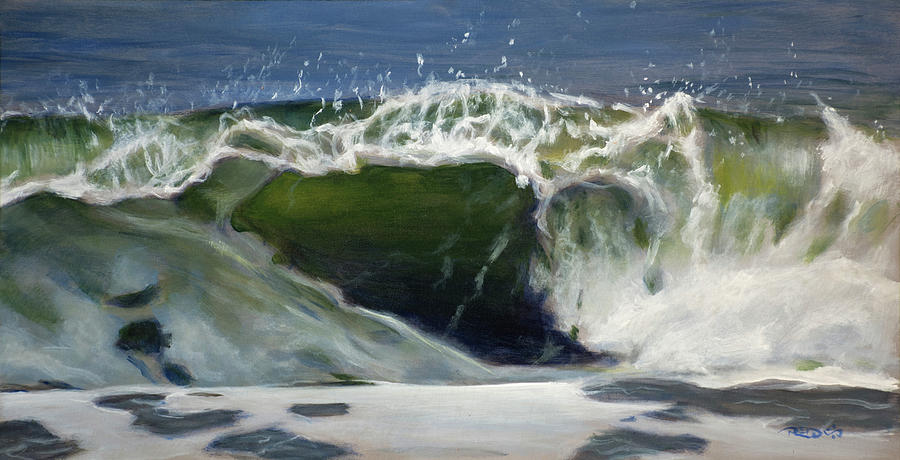 Wave 77 Painting by Christopher Reid