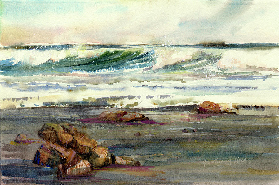Wave Action Painting by P Anthony Visco