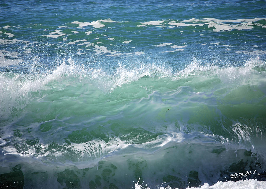 Wave Photograph by Barbara MacPhail