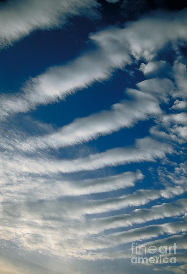 Wave Clouds Photograph by Mark A Schneider